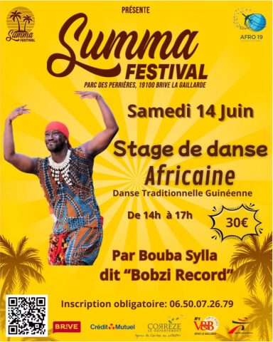 stage danse africaine  traditionnelle guinéenne bouba sylla bobzi record